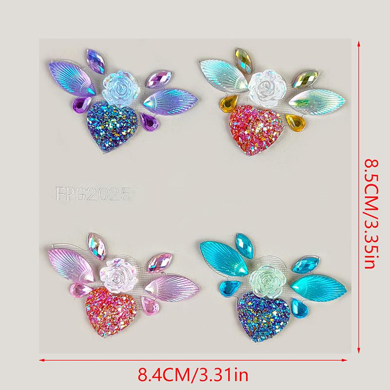 3D Face Tattoo Jewels Stickers Shiny Face Decoration Rhinestones Sticker Body Art Decoration Stage Makeup Decoration Tool