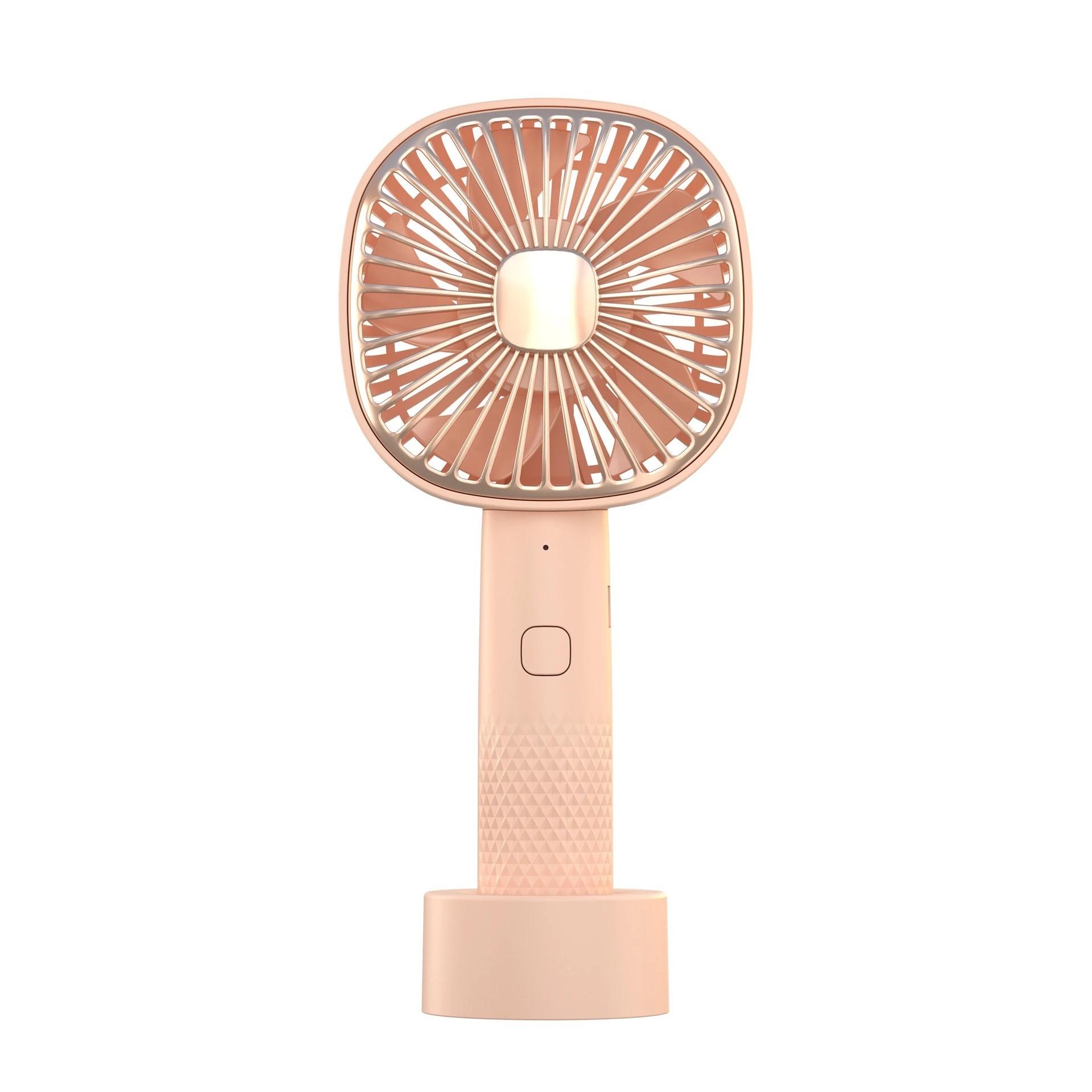 

2025 cross-border new USB small fan handheld rechargeable mini portable fan small fan for home dormitory рожевий