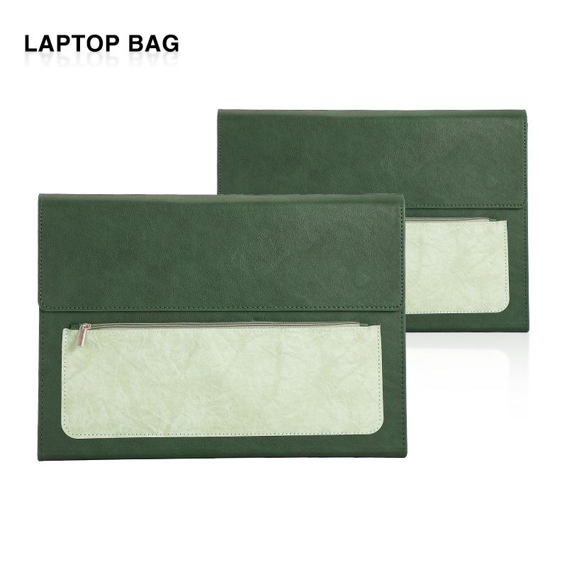 Large Capacity A4 Leather File Bag - Multifunctional Business Office Folder