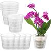 Mesh Pot Root Control Orchid Flower Breathable Growth Container Drainage Hole Orchid Pot With Root Garden Plastic Flower Pot