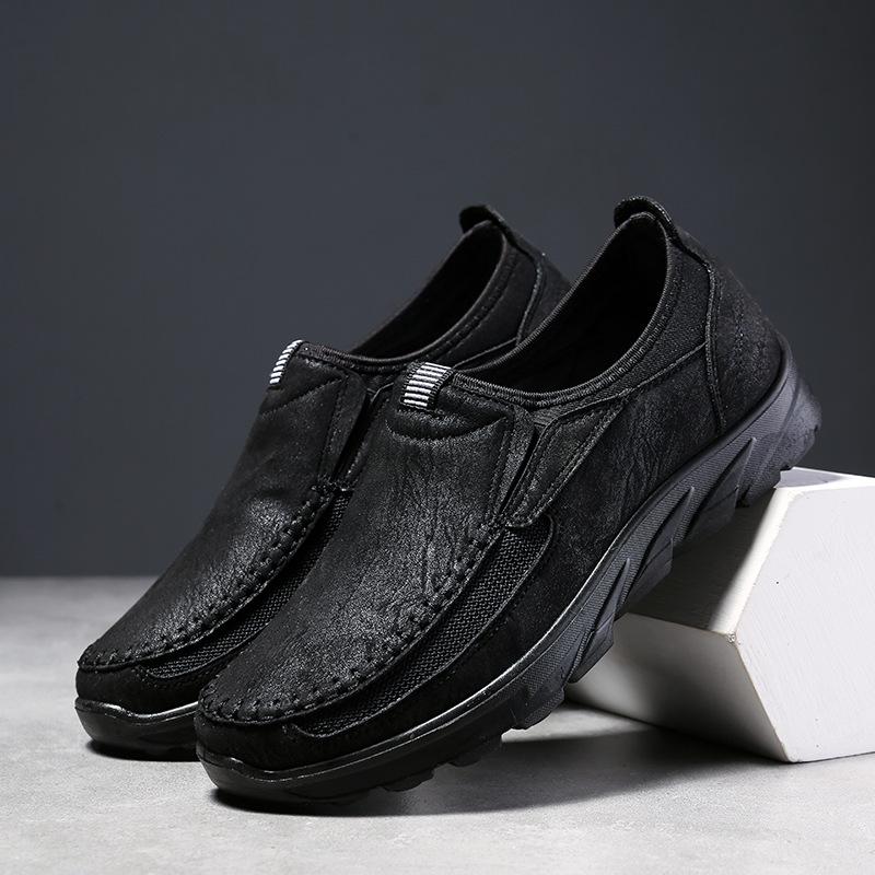 Fashion 2025 Men's Casual Shoes Men Handmade Retro Breathable Flat Loafers Moccasins Dress Comfortable Slip On Driving Shoes Zapatillas