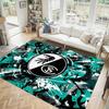 SC Freiburg FC Design Crystal Velvet Carpet Cozy Non?Slip Printed Rug For Bedroom Living Room Entrance