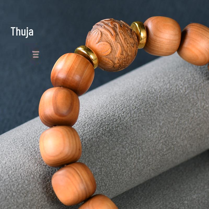 Yabai High Oil Old Style Bead Carving Wealth & Treasure Buddhist Hand Jewelry