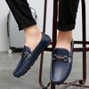 New Arrival Leather Men Loafers Fashion Handmade Moccasins Soft Leather Slip On Flats Soft-Soled Man Boat Footwear Driving Shoes