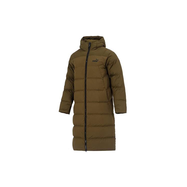 PUMA Hooded Down Coat Jacket Brown Men s 672435-62 S