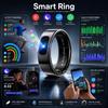 Men Women Smart Ring Touch Control Function With Charging Case Health Monitor IP68 5ATM Waterproof Skin Temperature Measure Ring2