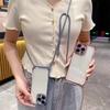 Crossbody Lanyard Shockproof Case For Xiaomi 14T 13T 12T Pro 11 Lite 5G NE 15 14 13 12S 12X Silicone Soft Clear Phone Back Cover