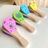 Kids Cartoon Wooden Castanets Bells Music Instruments Baby Clapper Handle Musical Instruments Toys Educational Toys For Children