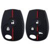 Key Rings Silicone Car Key Case 2/3 Buttons For Renault Duster Clio DACIA 3 Twingo Logan Sandero Modus For Nissan