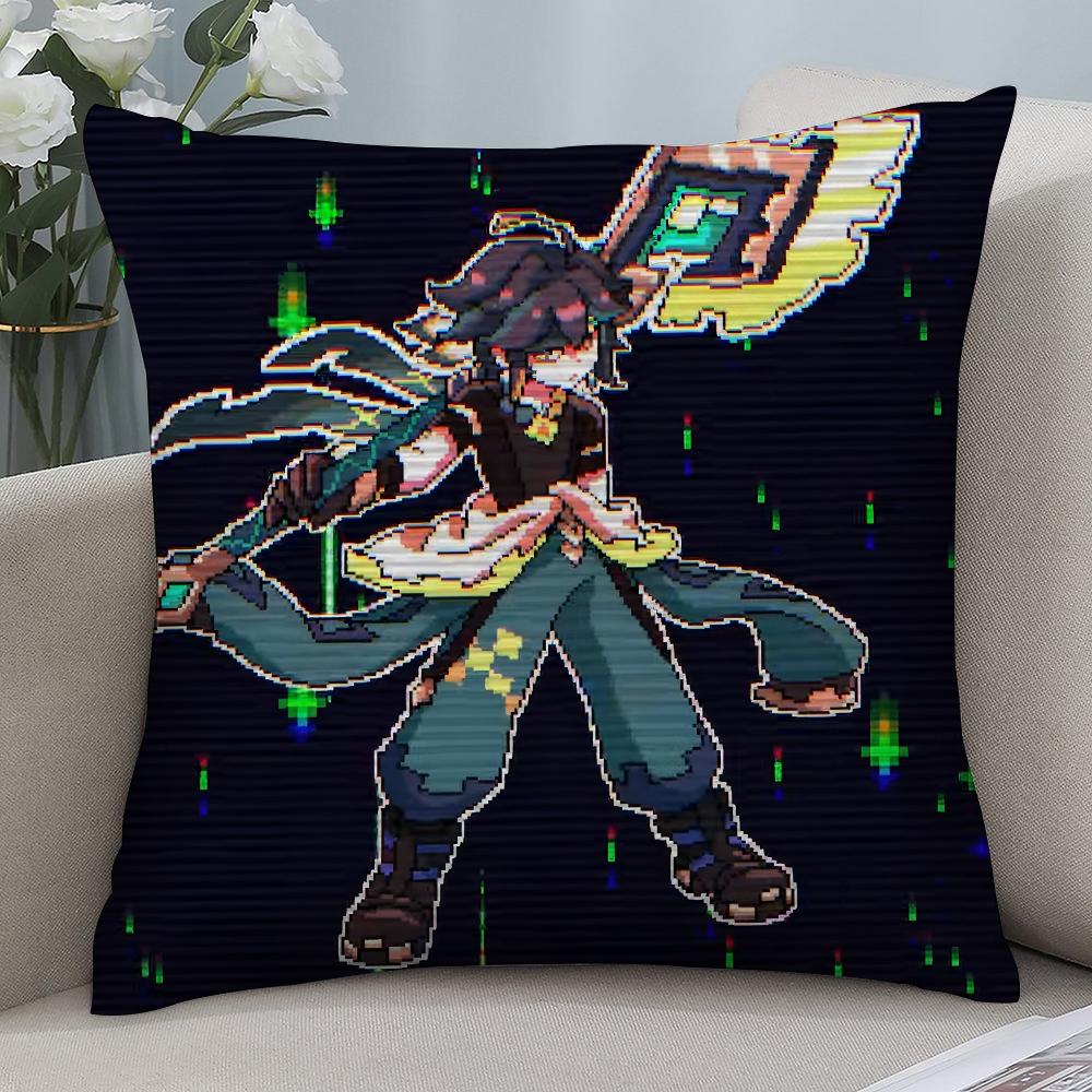 Genshin Impact Kinich Pillow Case 3D Print Polyester Fiber 40*40 Cm Home Sofa Throw Pillow Cover Decoration Festival Gift