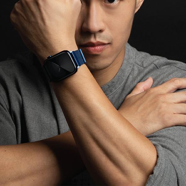 Uniq Pasek Dante Apple Watch Series1/2/3/4/5/6/7/8/9/Se/Se2 42/44/45Mm Stainless Steel Niebieski/Cobalt Blue