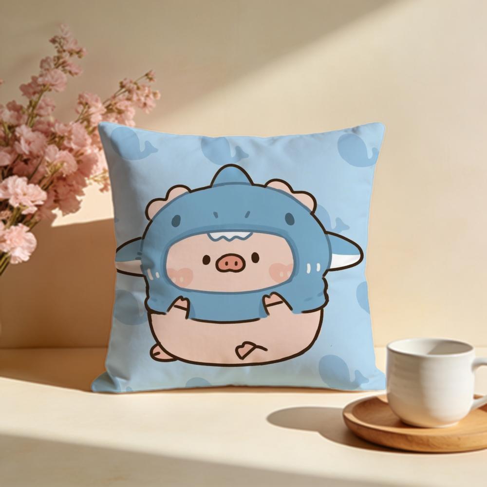 Hot LLulu Piges Cushion Cover Stylish Washable Pillow Cover Ideal for Couch Bedroom Car Decoration