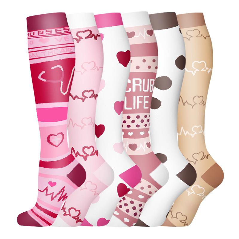 Cross-border Over-the-Knee Compression Yoga & Sport Socks Set