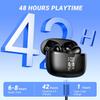 Wireless Earbuds Headphones Bluetooth 5.4 42h Playback for Running/fitness/office 4 Noise Cancelling Microphones IPX6 Earphones for Android iOS 