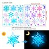 1set Luminous Christmas Wall Stickers Moon Stars, Self-adhesive and Detachable PVC Material Suitable for Bedroom, Living Room