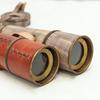 Set of 2 Brass Spyglass Telescope with Leather Cover Strap Nautical Pirate Décor Steampunk Gift Working Monocular Gift 40.64 Cm
