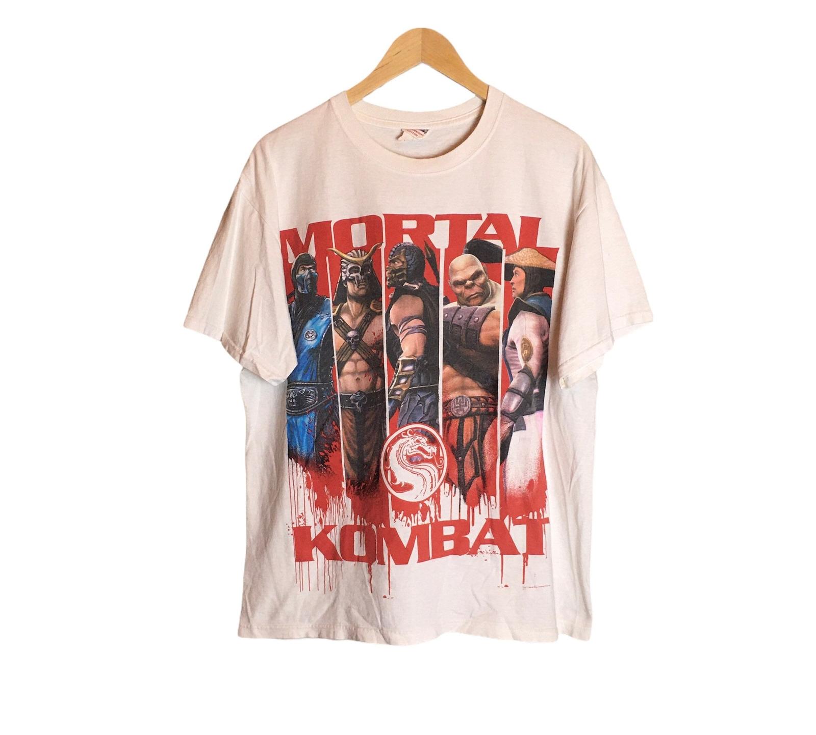 Vtg Mortal Kombat Warner Bros Promo Movie T-shirt short sleeve tee S-5XL XXXL