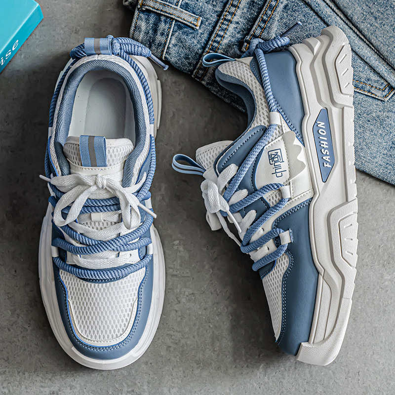 Fashion Round Foot Non-slip Sole Luxury Tennis For Men Flats Luxury Men's Shoes Sneakers Green White Sports Krasovki Sneacker