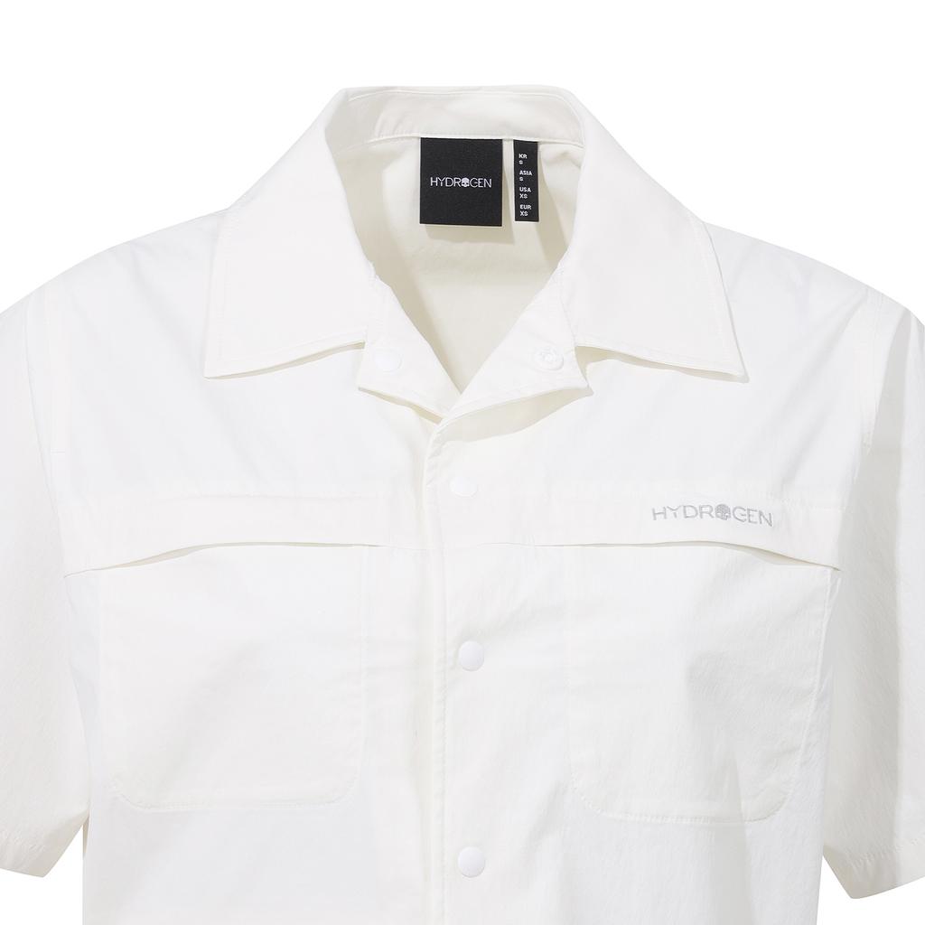 HYDROGEN Women'S Woven Short Sleeve Shirt