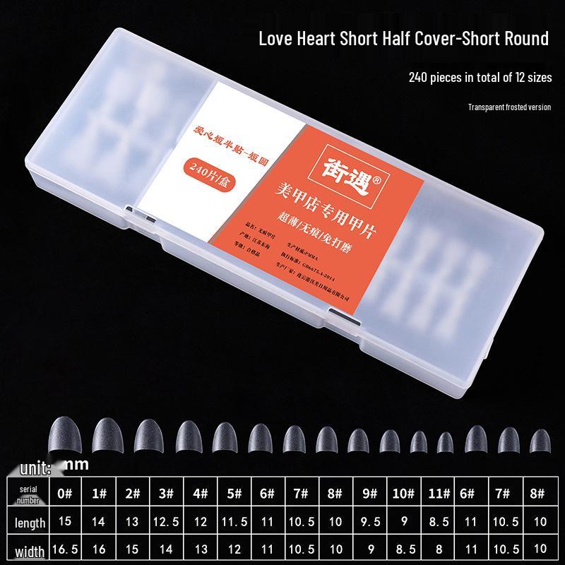 

Международный уличный салон маникюра: Короткие круглые накладные ногти-полумесяцы - Не нужно вырезать и шлифовать, Без следов, Свободное нанесение