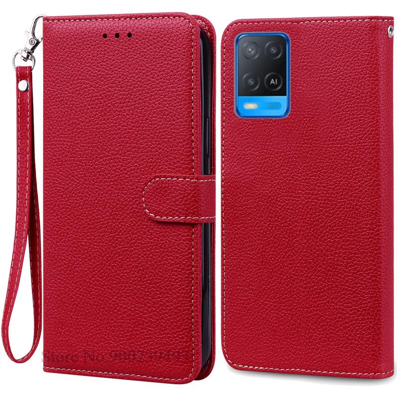 Pro pouzdro OPPO A54 A54 5G Peněženka Kožené výklopné pouzdro Pro pouzdro OPPO A54 5G CPH2239 CPH2195 OPPOA54 A 54 Nárazuvzdorné pouzdro na telefon Fundas