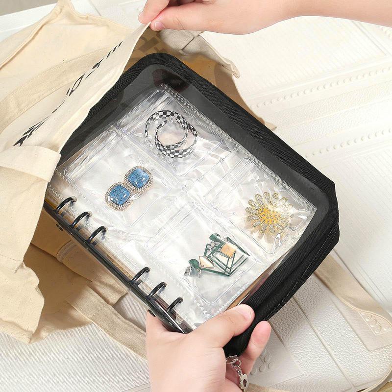 8cm Thick Jewelry Storage Book: Dustproof & Anti-oxidation PVC, Securely Holds Earrings & Bracelets