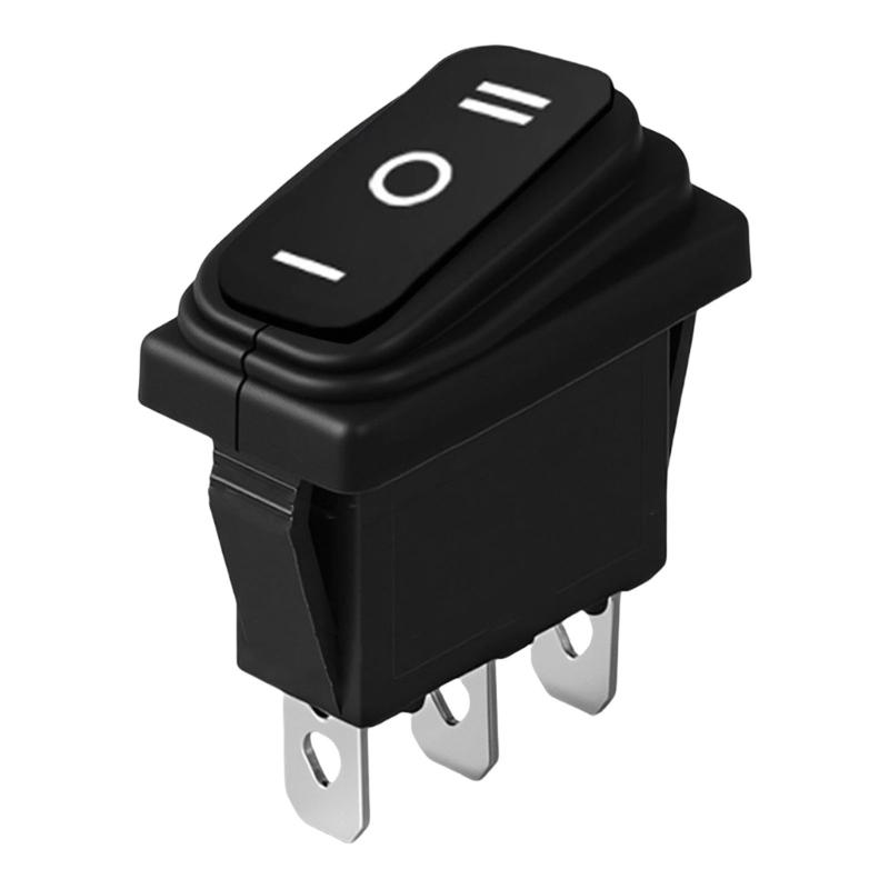 Black Rectangular IP65 Waterproof Rocker Switches 16A With Builts In Indicators Light for Safe and Effective Operations