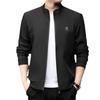 Men's Korean Style Casual Stand-Up Collar Jacket - Spring/Autumn, Trendy, Loose Fit, Plus Size