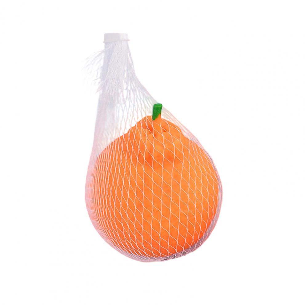 Squeezable Stress Ball 1/2/3 Pcs Orange Squeeze Toy Set Stress Relief Dekopon Tangerine Fidget Toys Mesh Bag Simulation Fruit
