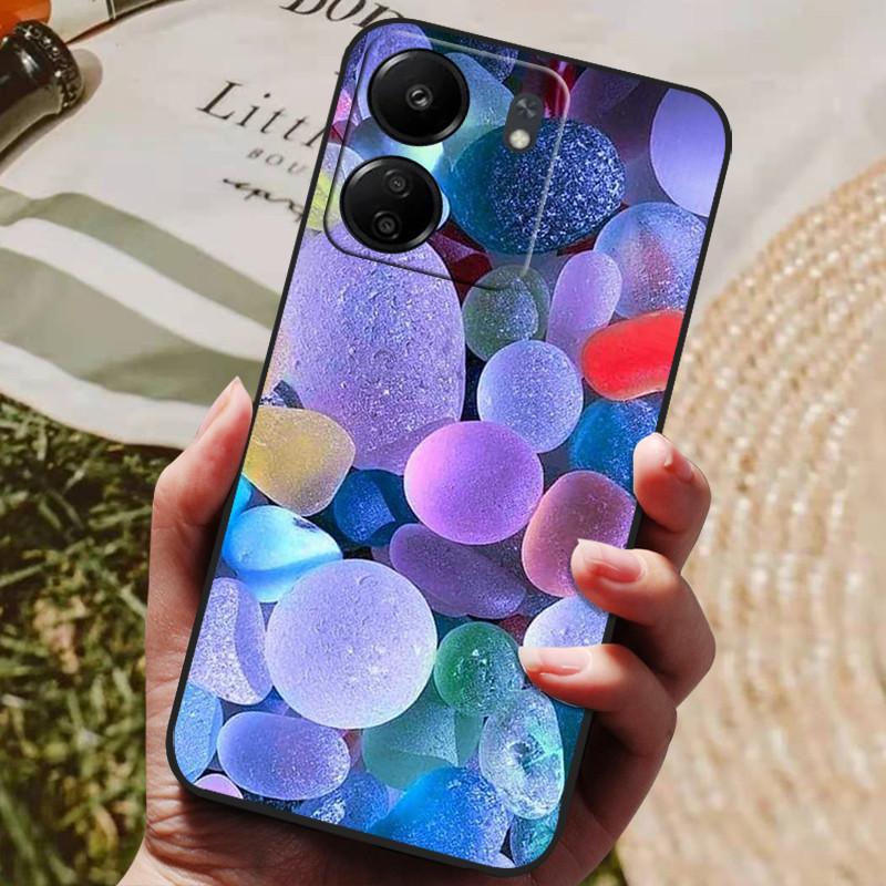 Für Xiaomi Poco C65 Hülle PocoC65 Luxus Bemaltes Telefon Silikon Rückseite Für Xiaomi Poco C65 Hüllen C 65 Schutzhülle Capas