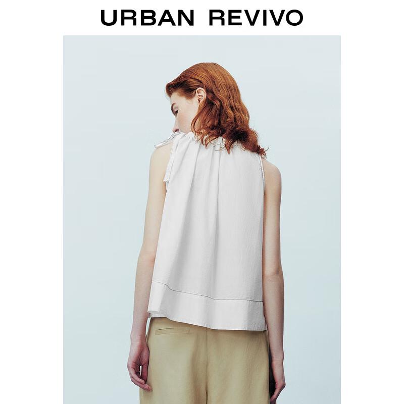 UR Women's Elegant Color-Block Sleeveless Blouse