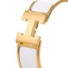 HERMES Clic H Bangles Women's White Gold H300001F-31