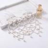 Luxury Beaded Headpiece Boho Pearl Hair Chain Vintage Wedding Hair Comb  Bridal Wear