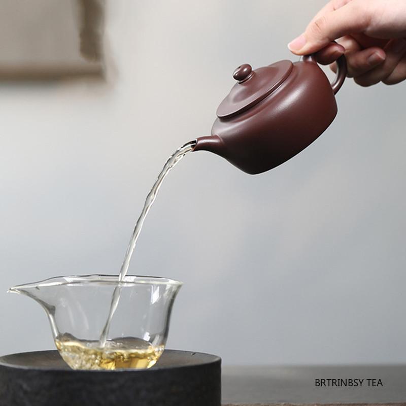 Tradition Yixing Purple Clay Teapot Chinese Handmade Zisha Tea Pot Beauty Tea Infuser Kettle Household Tea Set Teaware 160ml