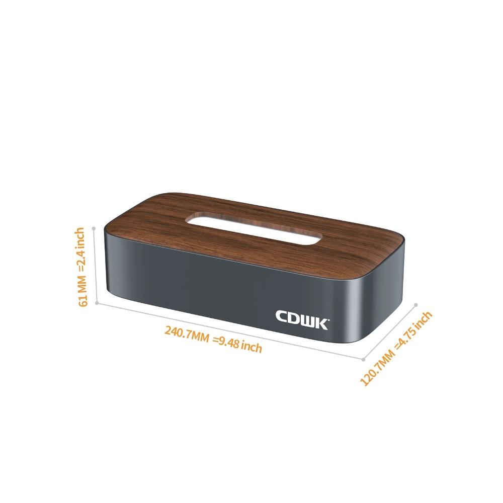 Desktop Tissue Case Wood Grain Napkin Holder Organizer for Bathroom Toilet Car Table Storage Paper Tissue Box Dispenser