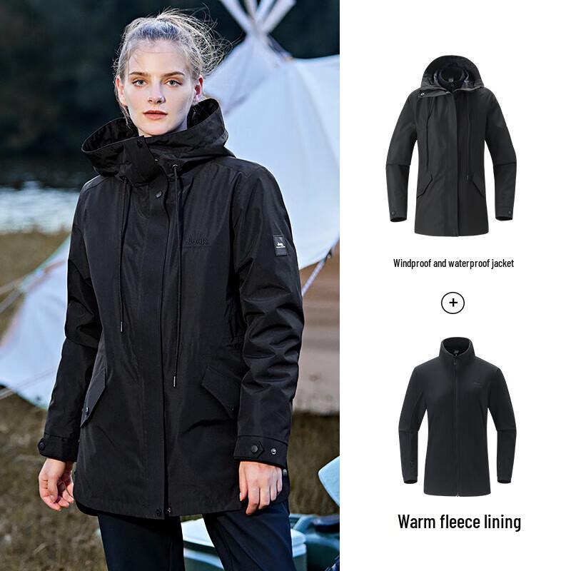 Jeep Women's 2-in-1 Detachable Fleece Hiking Jacket