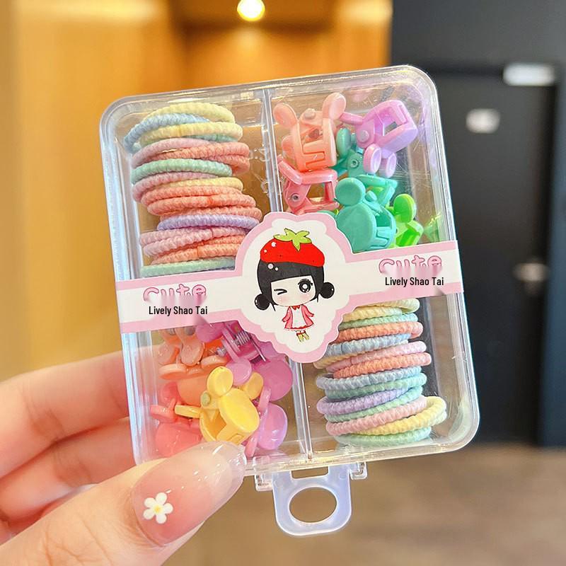 Dopamine Color Hair Ties for Kids: High Elasticity, Gentle On Hair, Canned for Convenience