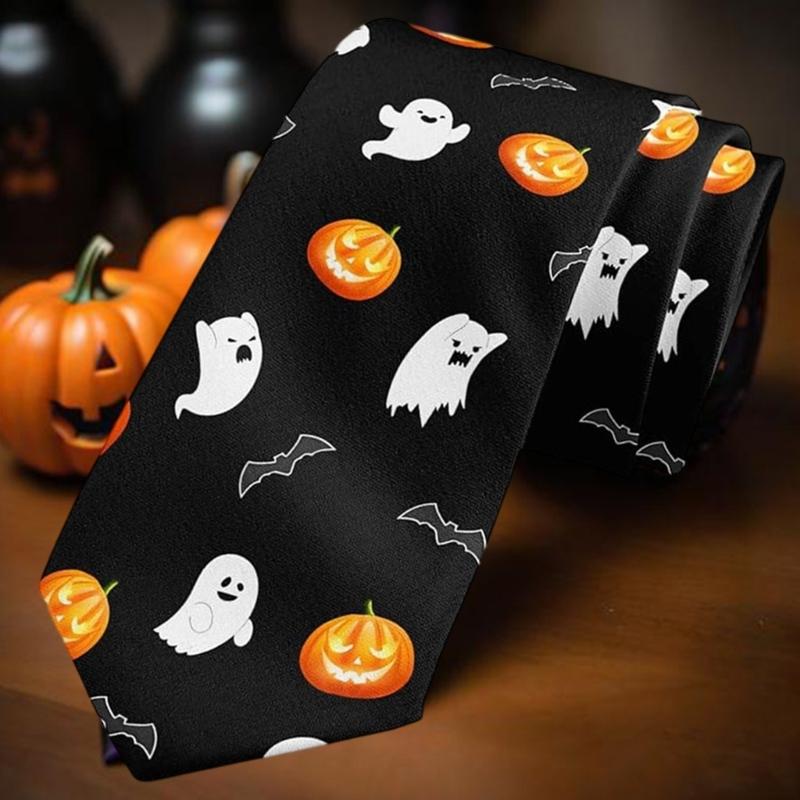Reusable Natural Friendly Halloween Necktie Lightweight Comfortable Party Costume Styling For Adults
