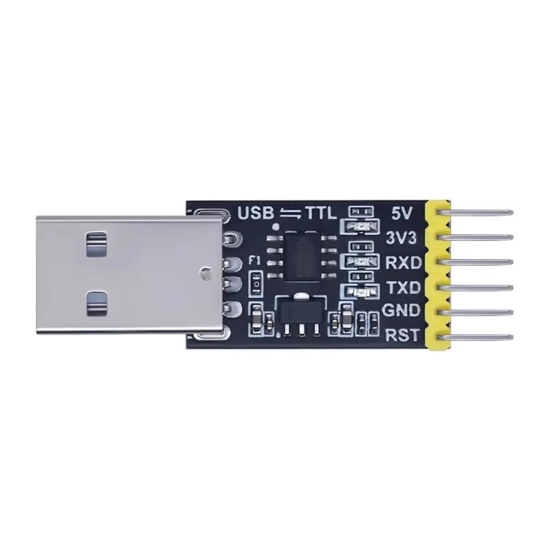 CH340N USB to TTL Serial Adapter Module Durable Compact Downloader Board for Raspberry Pi Debugging Electronic Hobbyist Use
