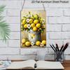 2D Flat 1pc Lemon Aluminum Sign Summer Wall Art Decoration Suitable for Courtyard, Backyard, Gate, Home, Coffee Shop, Bar, Club, Farmhouse, Garden