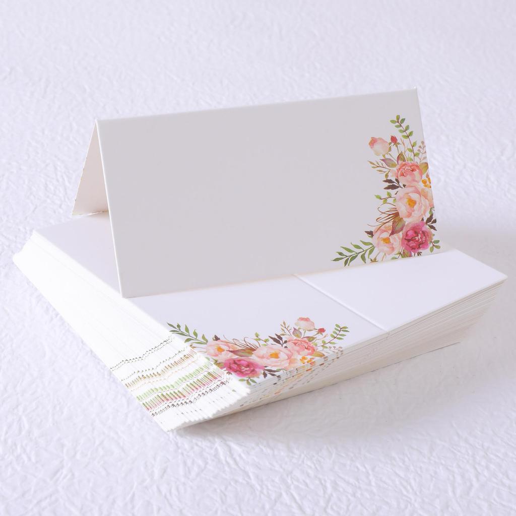 3D Printed Wedding Table Name Cards with Rose Design