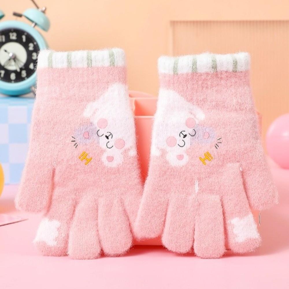 Ciepłe Rękawiczki Dziecięce Wodoodporne Rękawice Niemowlęce Urocze Rękawiczki Dzianinowe Na Zewnątrz