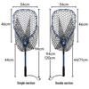 Retractable Quick-Dry Non-Hooking Silicone Fishing Net with Aluminum Alloy Frame