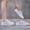 Ins Breathable Mesh White Shoes Women's 2025 Summer New Korean Version Student Half-tray Mesh Shoes Platform Casual QM12