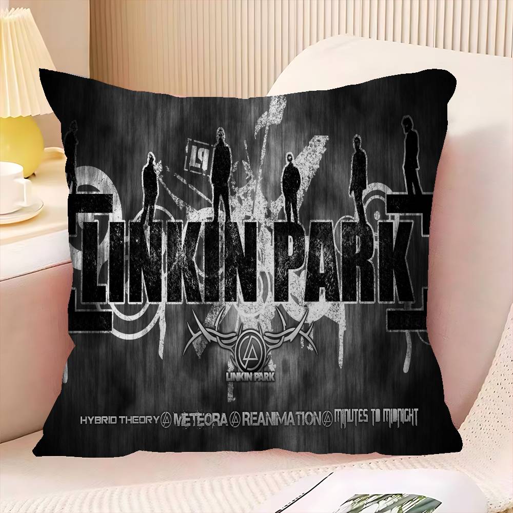 Rock Band L-Linkin Cool P-Park 45*45Cm Κάλυμμα Μαξιλαριού Κάλυμμα Μαξιλαριού Διακοσμητικό Μαξιλαροθήκη Οικιακή Μαξιλαροθήκη Για Μαξιλάρι Καναπέ