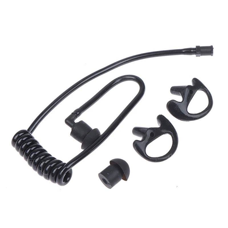 Spring Air Tube Earphone Coil Acoustic Air Tube Earplug for Two Way Radio Earpiece Coil Tube Kit Replacement Accessories