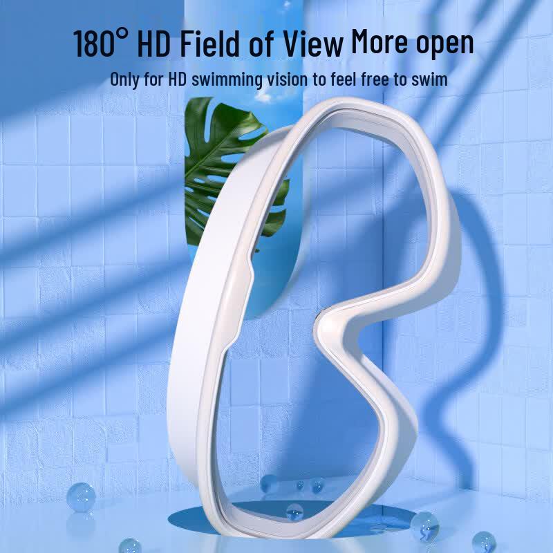 Unisex HD wasserdichte und beschlagfreie Schwimmbrille & Badekappen-Set
