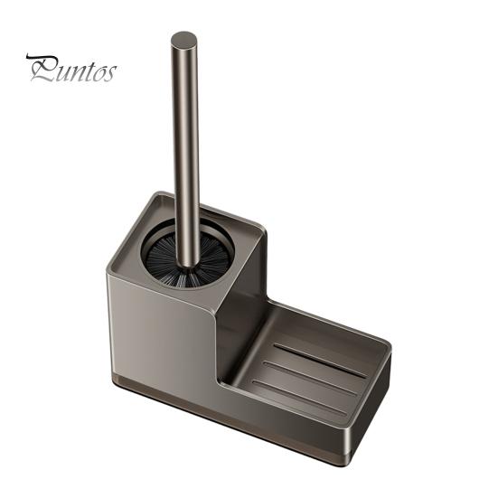 

Ершик для унитаза с мягкой резиновой ручкой, не требующий сверления, сиденье для приучения к горшку, простой в установке держатель для ершика для унитаза, организация ванной комнаты серый