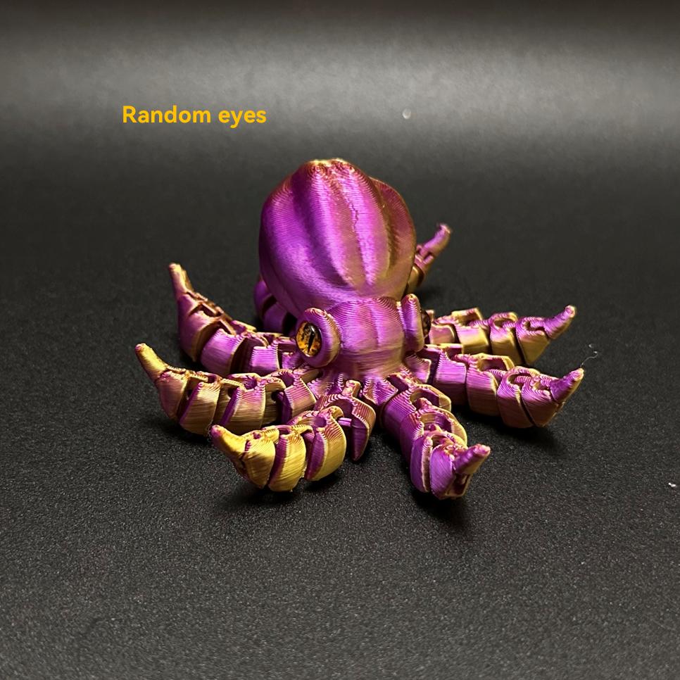 1pc Banana-Inspired Jointed Octopus Car Dashboard Ornament Sculpture, Colorful Car Ornament Collectible, Unique Banana Design