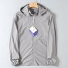 Foreign Trade Cut-Label Silky Milk Silk Upf50+ Summer Outdoor Sports Hooded High-Elastic Ice Silk Jacket Sun Protection Clothing for Men